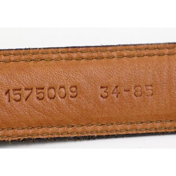 URUGUAY BROWN GENUINE LEATHER 1"Wd STITCH CASUAL DRESS MEN'S BELT Sz 34/85 (t45 - Picture 6 of 13